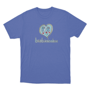 Off White Heart Eyes Unisex T Shirt Blue